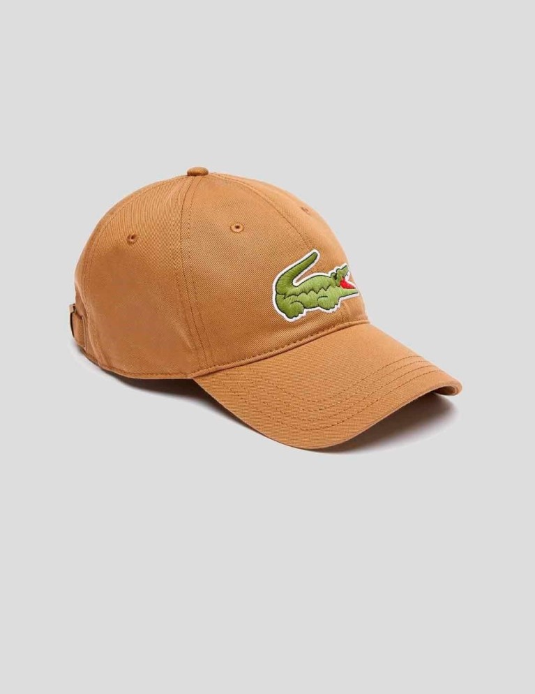 Gorra LACOSTE gorra ajustável em sarga de algodão ecológico leafy